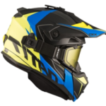 Шлем снегоходный бэкантри CKX TITAN CLIFF с очками CKX 210 TACTICAL,жел/син матовый