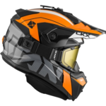Шлем снегоходный CKX TITAN ALTITUDE с очками CKX 210"TACTICAL, оранж/бел,