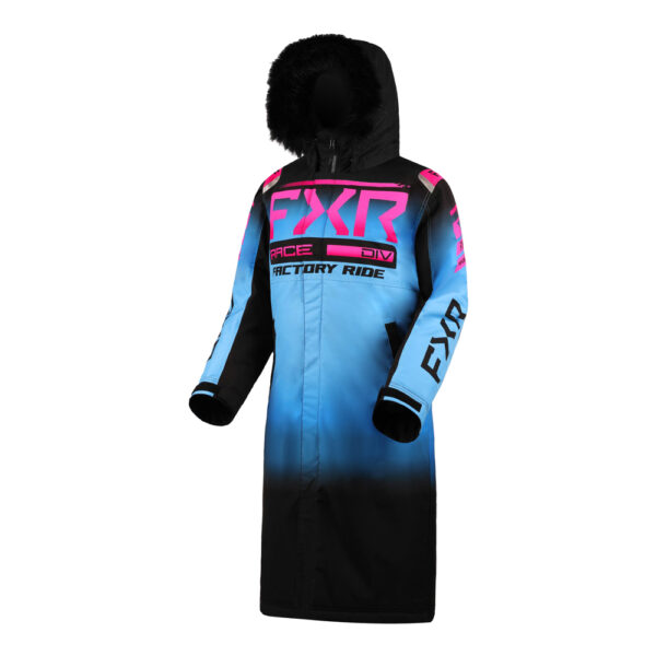 Пальто FXR Warm-Up (Black-Blue Fade/E Pink Fade)